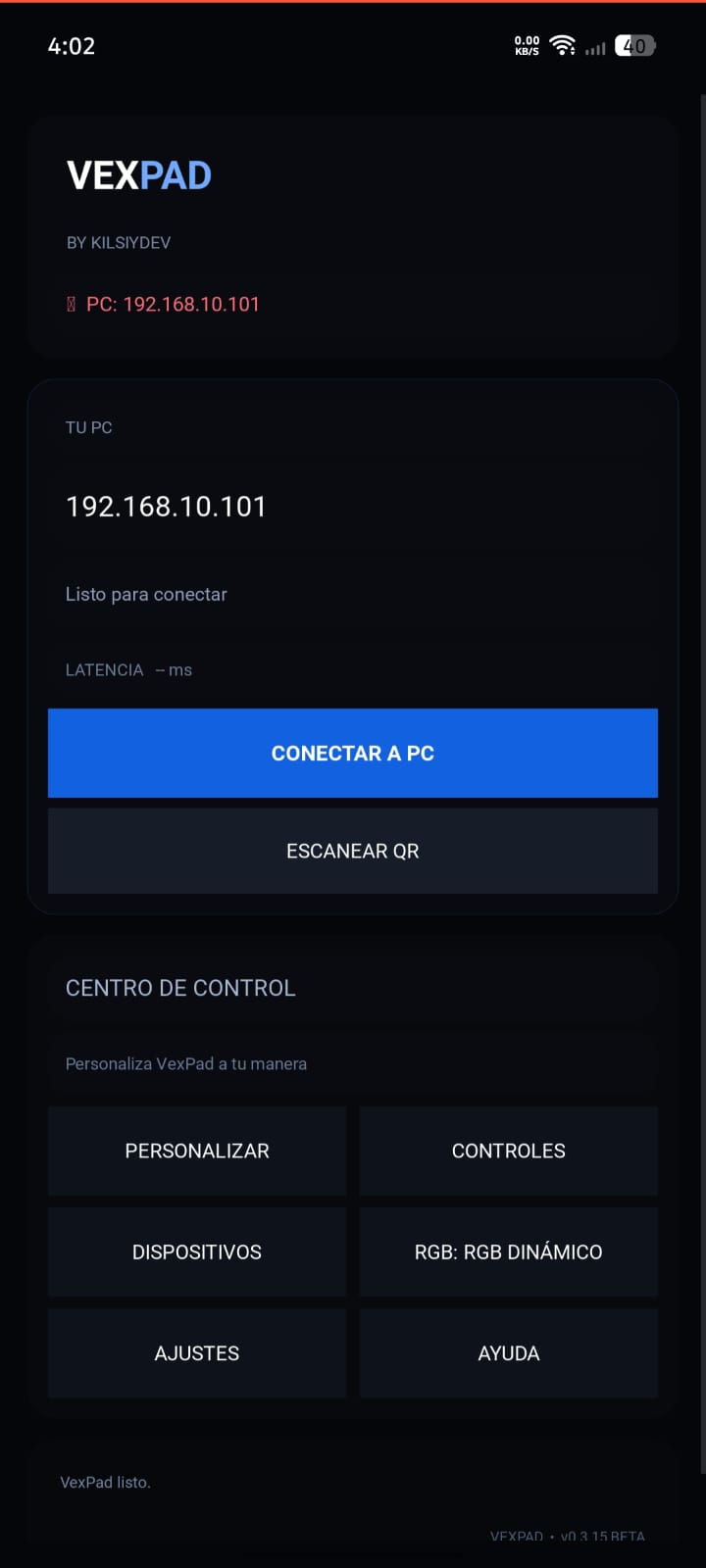 VexPad en Android